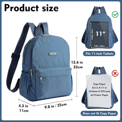 Leichter Damen Wander Rucksack, wasserabweisend, hellblau-klein