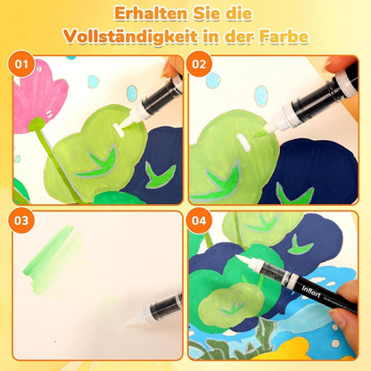 168er Acryl Marker Set – Vielseitige Farben für Kunst & Basteln