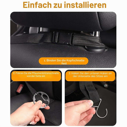 Auto Organizer Kinder mit Klapptisch & Tablet Tasche Schwarz