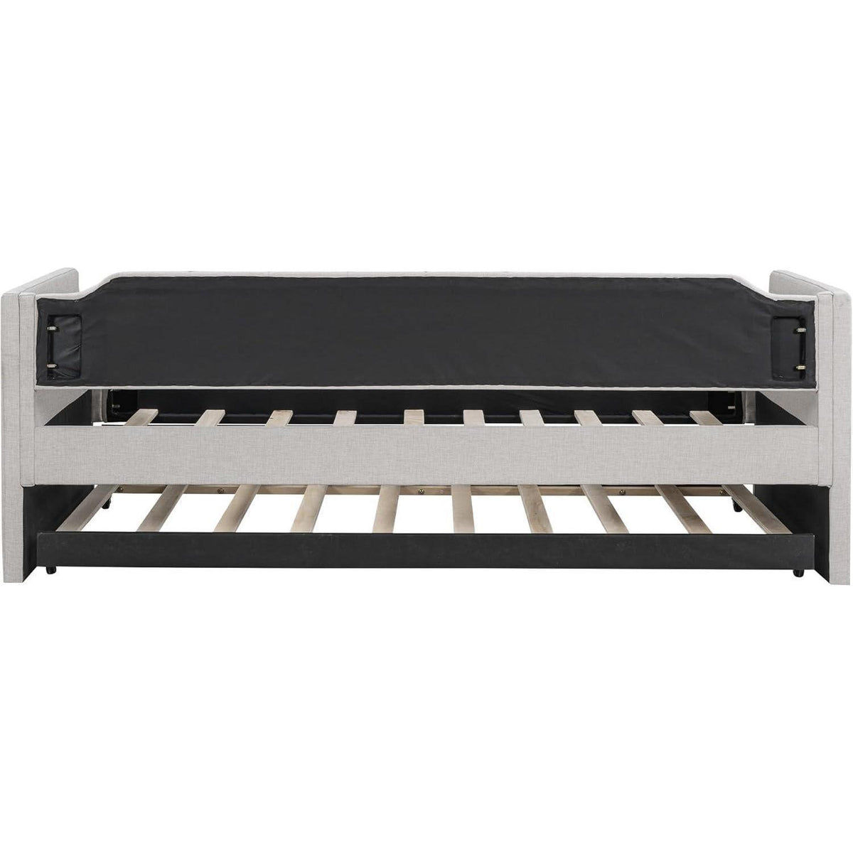 Tagesbett 90x200 mit Rollbett, Beige