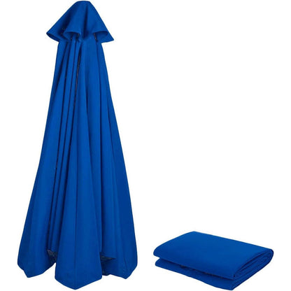 Sonnenschirm Ersatzbezug 3m-350cm UV80+ Anthrazit/Beige/Blau