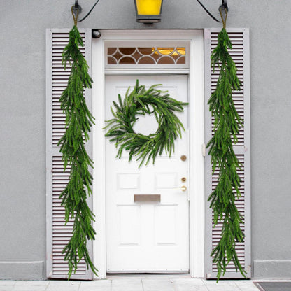 2x 2,7m Norfolk Pine Girlande – Realistische Weihnachtsdeko