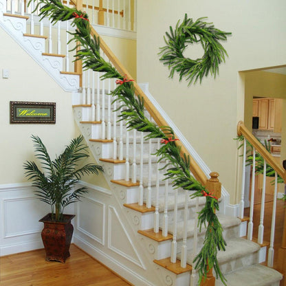 2x 2,7m Norfolk Pine Girlande – Realistische Weihnachtsdeko
