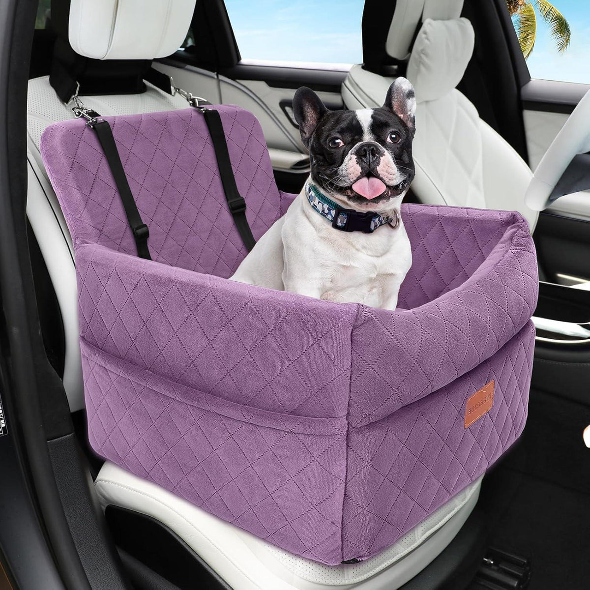 Hunde Autositz – Waschbar, mit Leine & Aufbewahrung