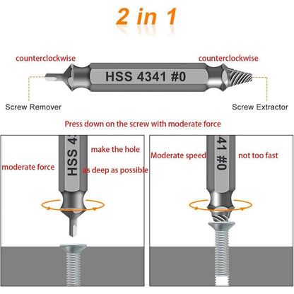Schraubenausdreher Set 5-teilig M3-M18 HSS 4341 Linksausdreher