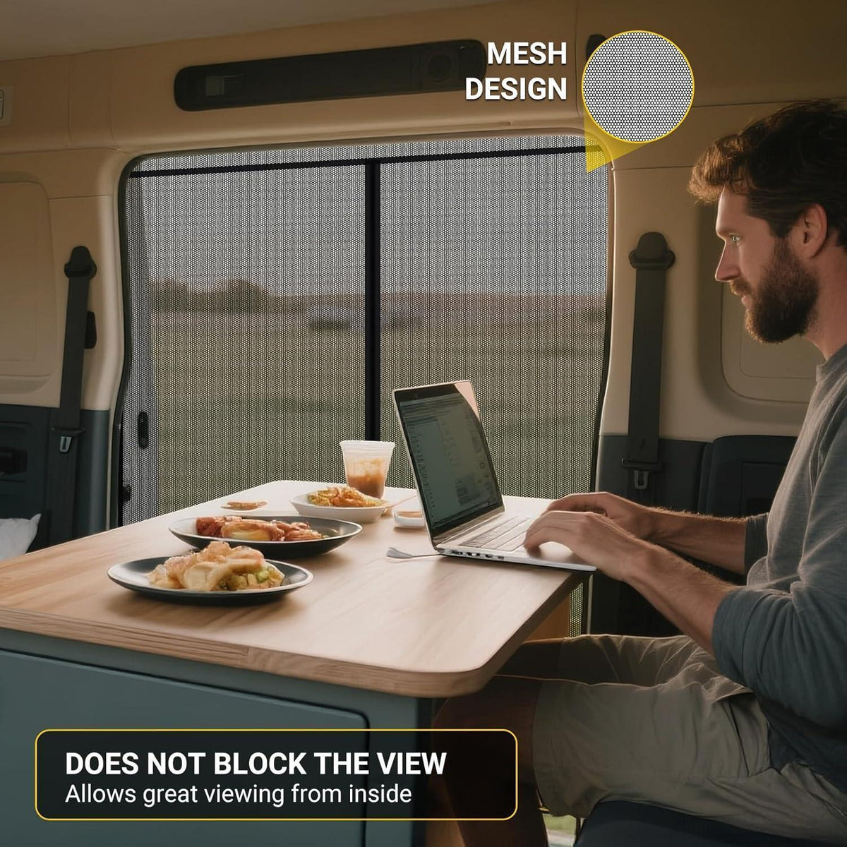 Magnetisches Moskitonetz für VW T5/T6 Schiebetür