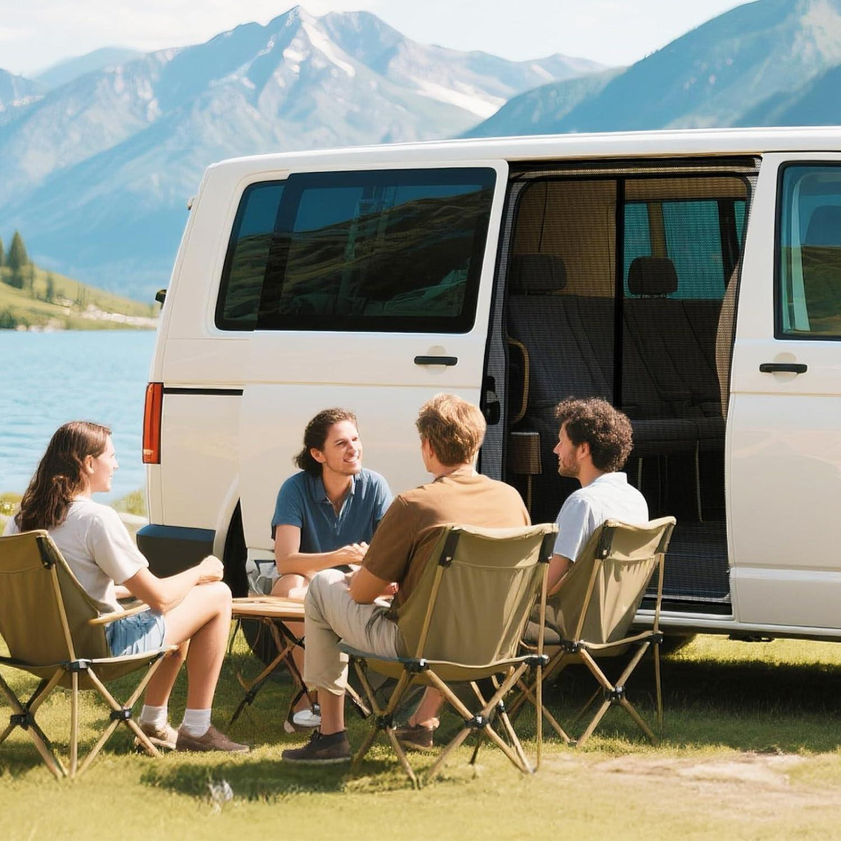 Magnetisches Moskitonetz für VW T5/T6 Schiebetür