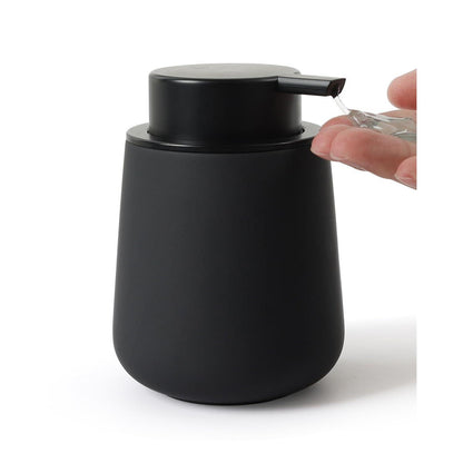 Keramik Seifenspender Schwarz – 350ml Flüssigseifenspender