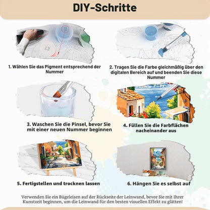 Malen nach Zahlen Landschaft – DIY Set für Erwachsene 40x50cm
