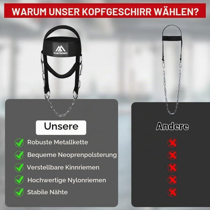 Nackentrainer für Kraftsport – Gewichtheben Kette Geschirr