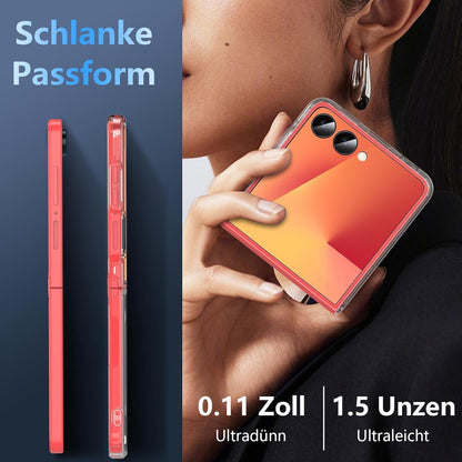 Samsung Galaxy Z Flip 7 Hülle, Militärschutz, Transparent