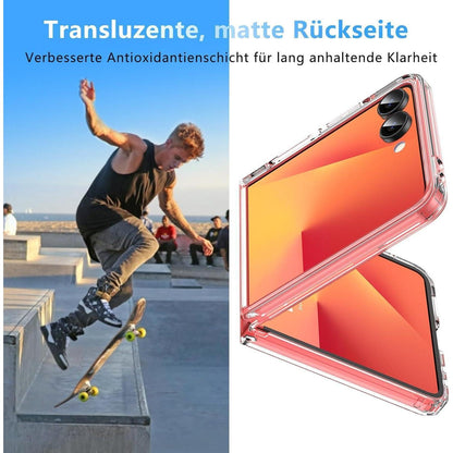 Samsung Galaxy Z Flip 7 Hülle, Militärschutz, Transparent