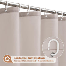 Duschvorhang Sandfarben 100x200 cm – Wasserdicht & Schnelltrocknend