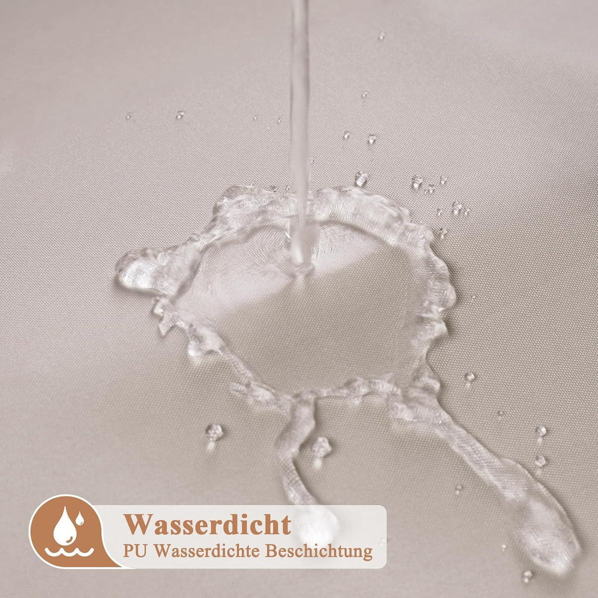 Duschvorhang Sandfarben 100x200 cm – Wasserdicht & Schnelltrocknend