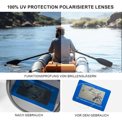 Polarisierte Sonnenbrille Unisex Retro Vintage UV400 mit Etui