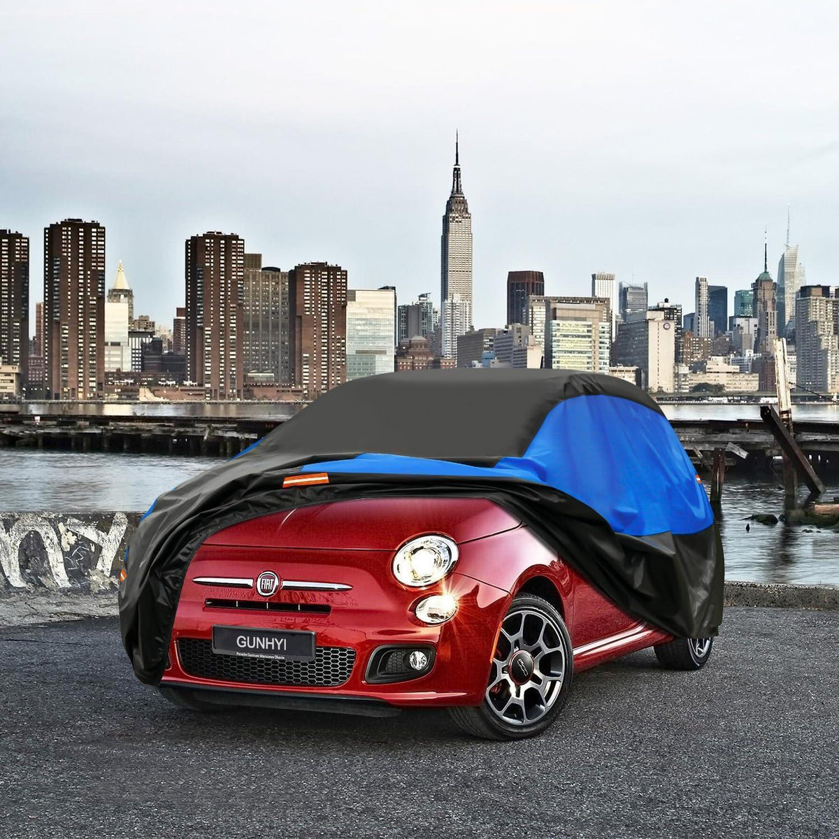 Wasserdichte Autoabdeckung für Fiat 500 (2009-2025)