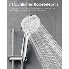 Wassersparender Duschkopf mit Schlauch & 5 Strahlarten