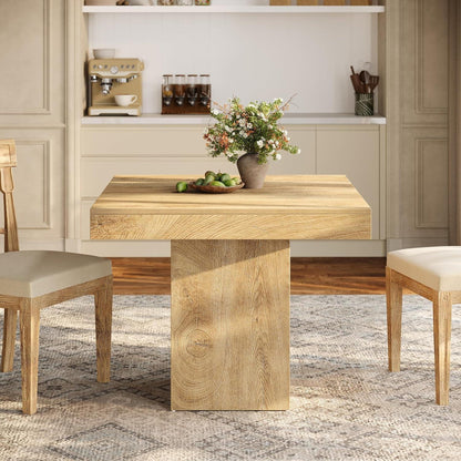 Quadratischer Esstisch 100cm – Hellbraun für 4 Personen