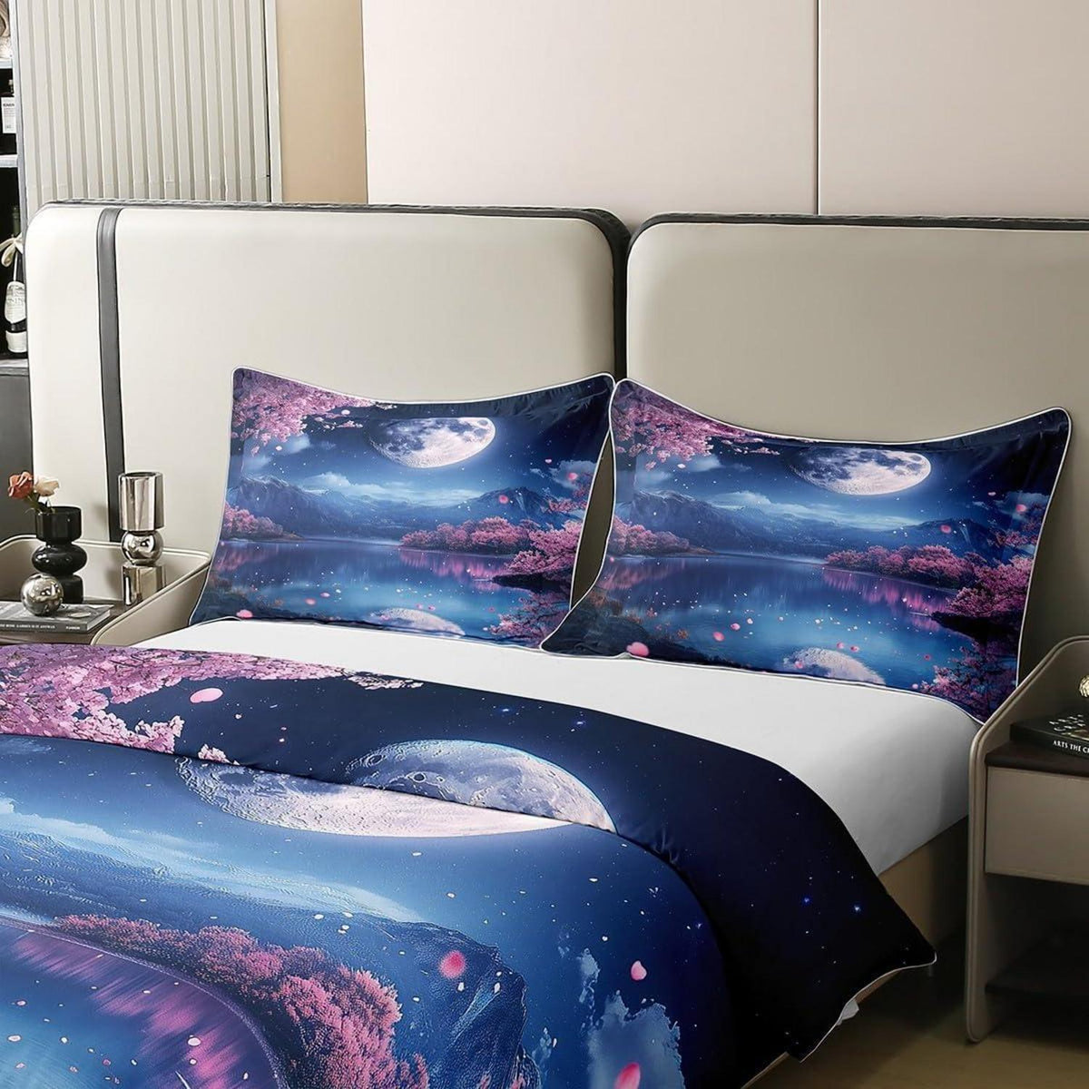 100% Baumwoll Bettbezug Set Japanischer Stil Kinder Rosa/Blau