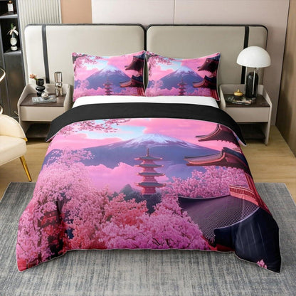 Baumwoll Bettbezug Set Kirschblüten Japanischer Stil 200x200