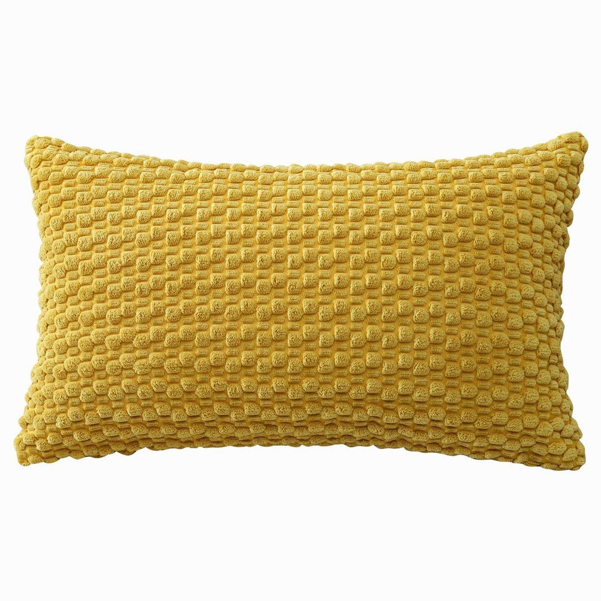 Cord Kissenbezug 40x60cm Senfgelb - Boho Deko Kissenhülle