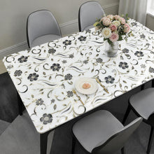 Tischfolie Transparent Blumenmuster 90x200 cm – Rutschfest & Kratzfest