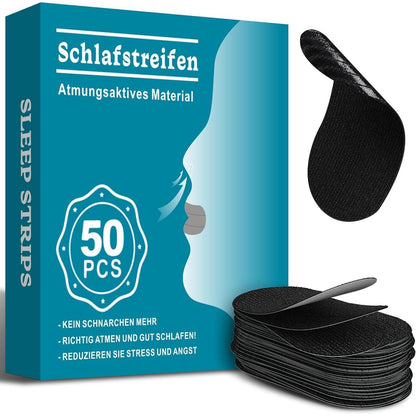Mundpflaster gegen Schnarchen, 50 Stück, atmungsaktiv