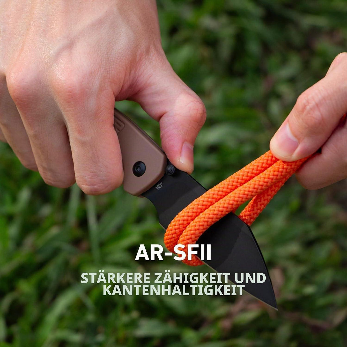 Taschenmesser mit AR-SFII Stahlklinge – Leicht & Robust für Outdoor