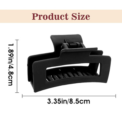 Quadratische Haarklammern 2er Set 8.5cm Matt Starker Halt für Damen