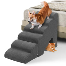 Hundetreppe 60cm – 6 Stufen für Bett & Sofa, Grau