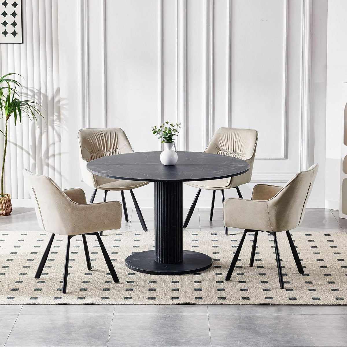 Drehbare Esszimmerstühle Set 4er – Ergonomisch & Komfortabel