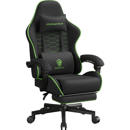 Ergonomischer Gaming-Stuhl mit Fußstütze, atmungsaktiv, Übergröße