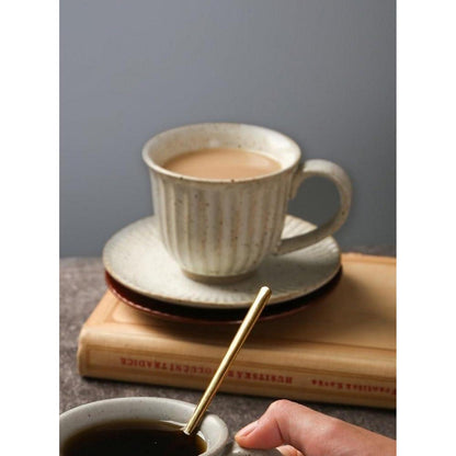 Cappuccino Tasse Set Beige - Vintage Espressotasse 160ml