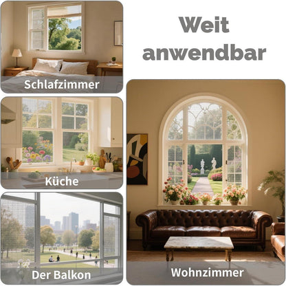 Fliegengitter Reparatur Set Fenster 300x120cm Grau