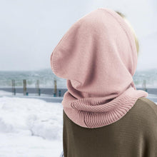 Damen Balaclava Strickmütze mit Kordelzug, warm, Einheitsgröße