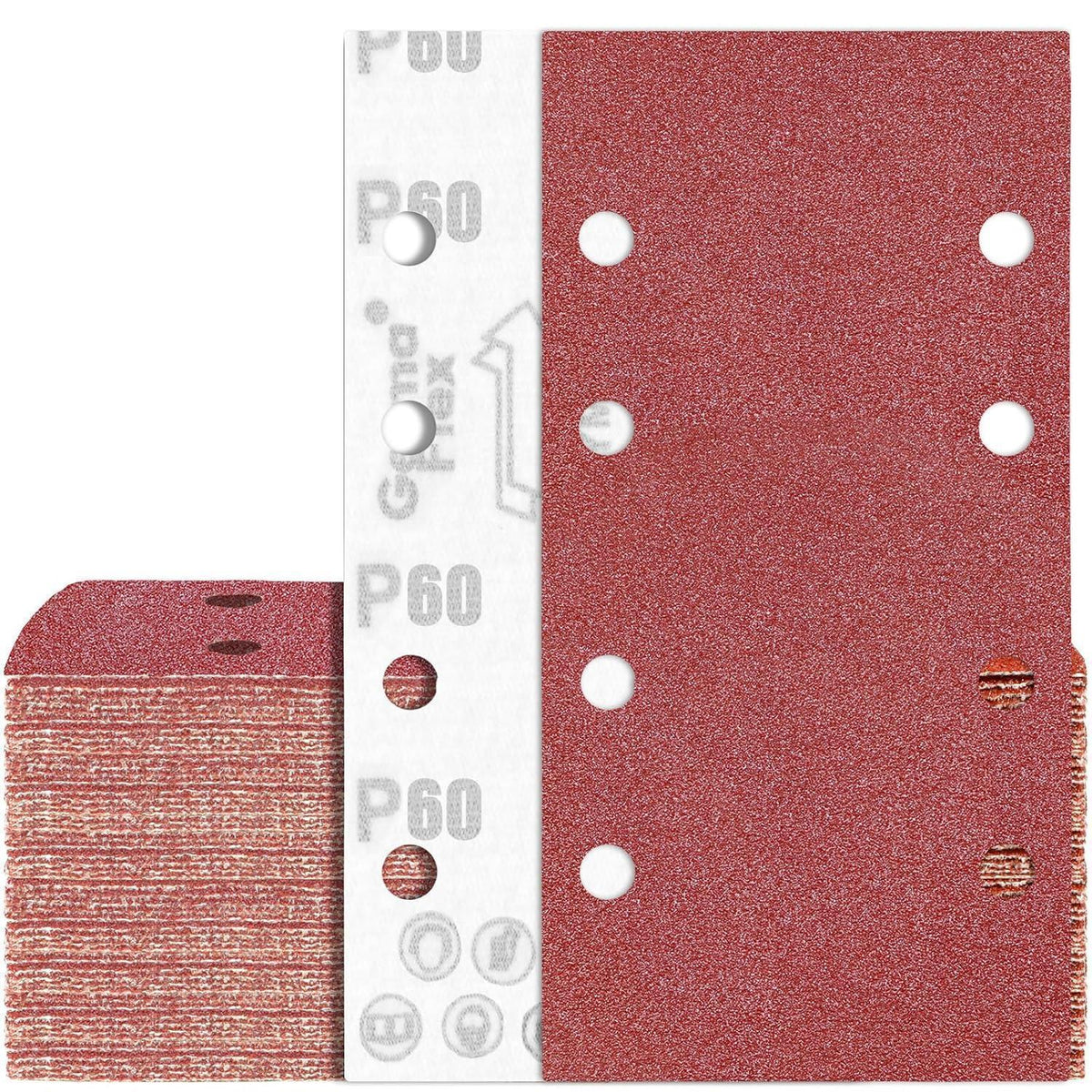 Schwingschleifer Schleifpapier 93x185 mm Klett P60 70 Stück