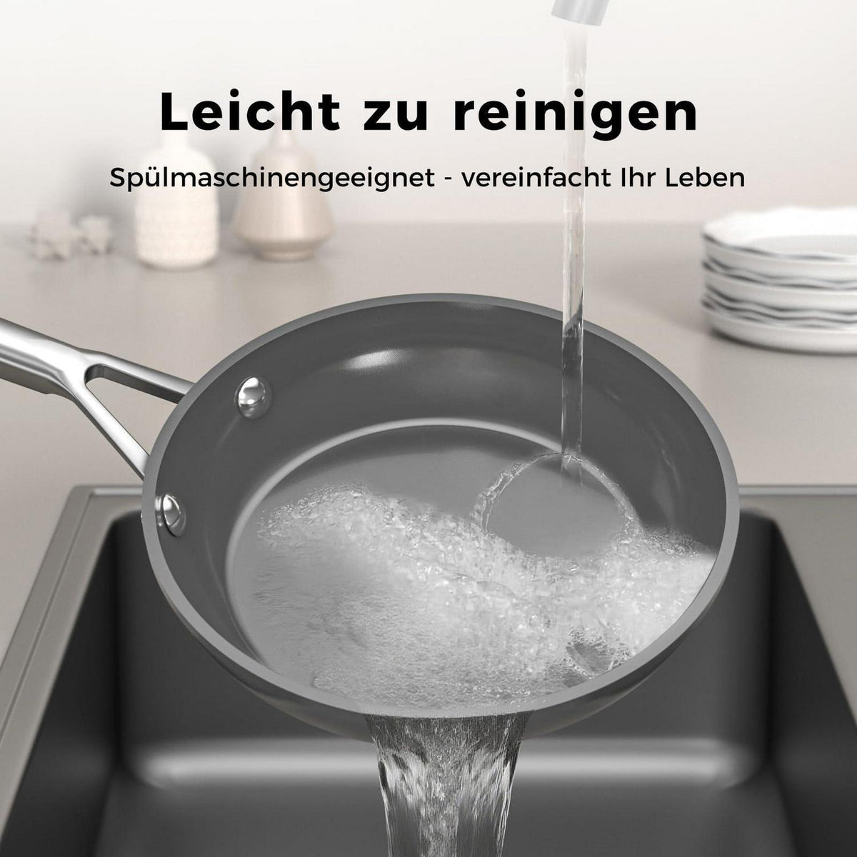 Pfannenset Keramik Induktion 20/24/28cm – Antihaft & Langlebig