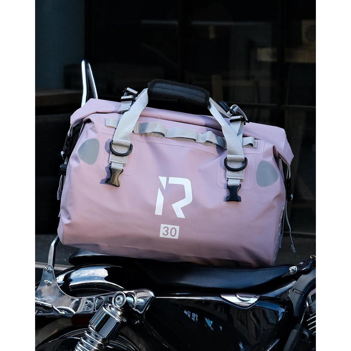 Wasserdichte Motorrad Gepäckrolle 50L – Lila