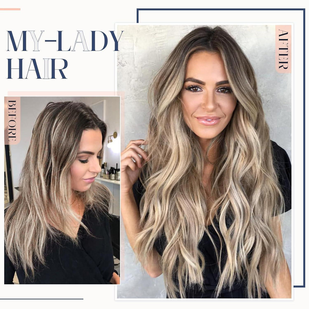 Echthaar Extensions Bondings Hellbraun 60cm – Remy U-Tip