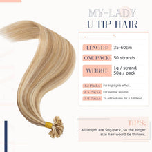 Echthaar Extensions Bondings 55 cm #12P613 Goldbraun & Blond