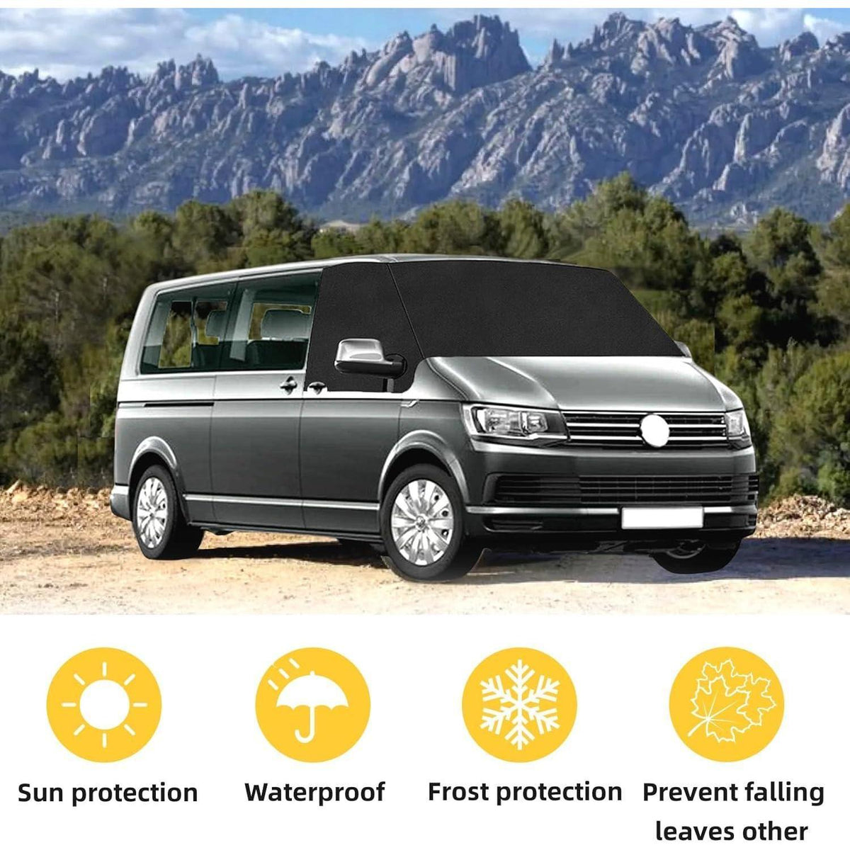 Windschutzscheibenabdeckung VW Transporter T5/T5.1 – Frost Schnee Sonnenschutz