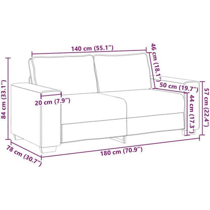 2-Sitzer Sofa Gelb Samt – Komfortable Polstercouch