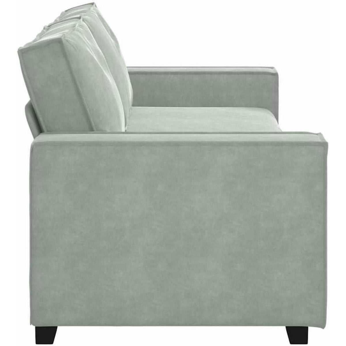 3-Sitzer Sofa Hellgrau Samt 180cm – Komfortable Polstercouch