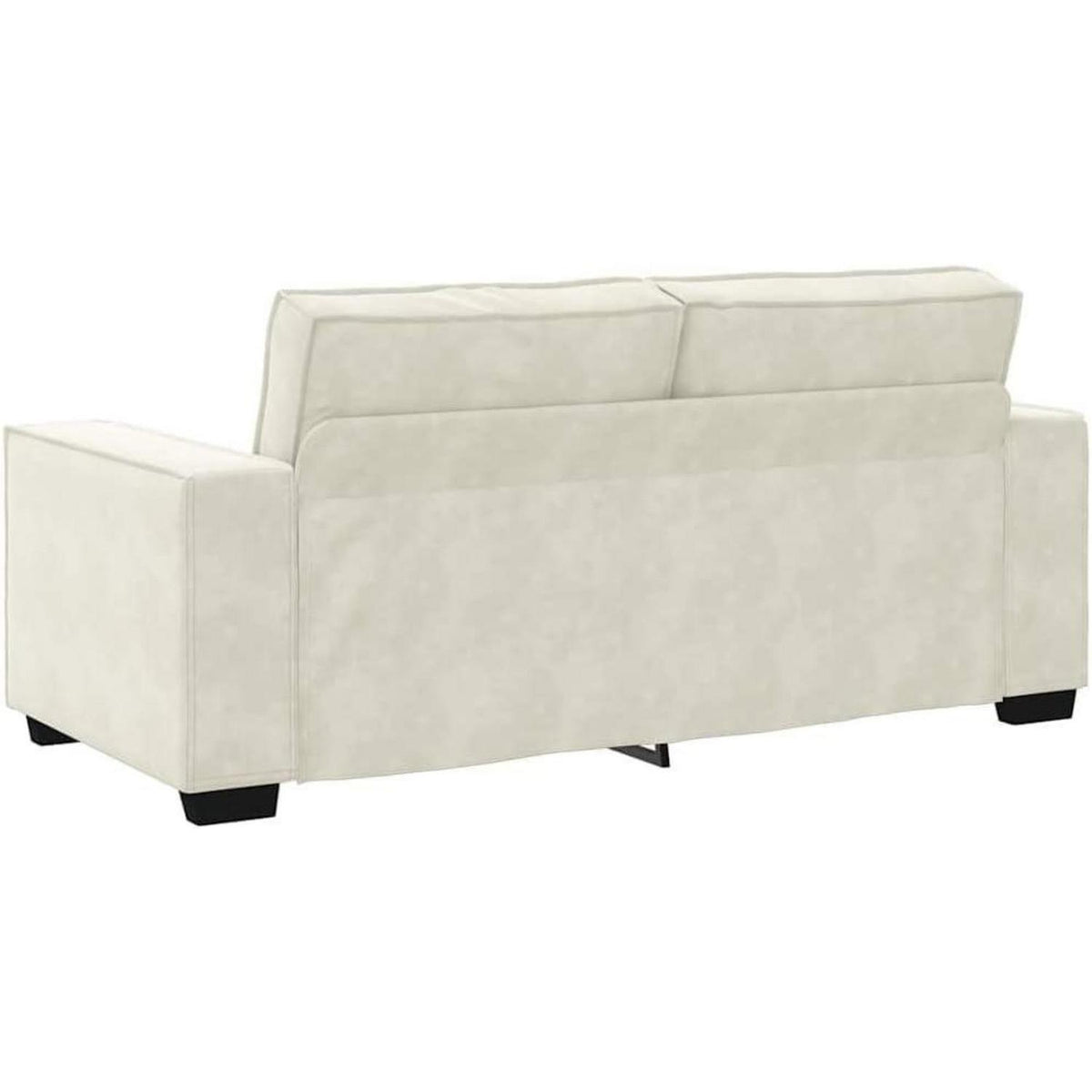 2-Sitzer Sofa Creme Samt – Komfortable Polstercouch