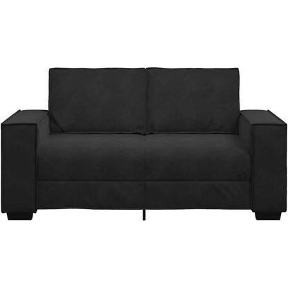 2-Sitzer Sofa Schwarz Samt – Komfortable Polstercouch 120cm