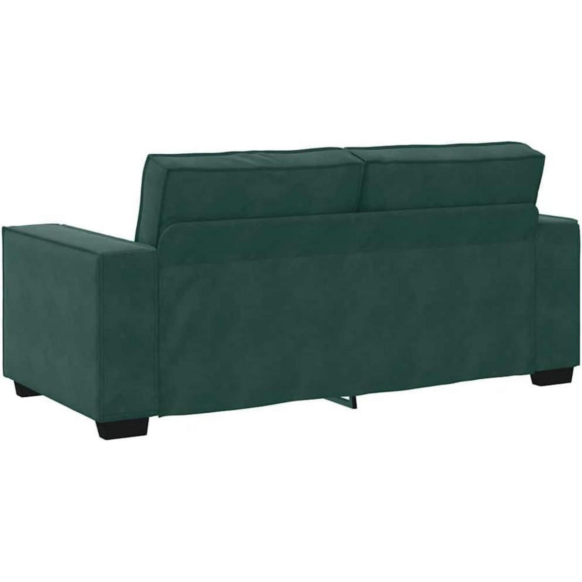 2-Sitzer Sofa Dunkelgrün – Samt Polstercouch 140cm