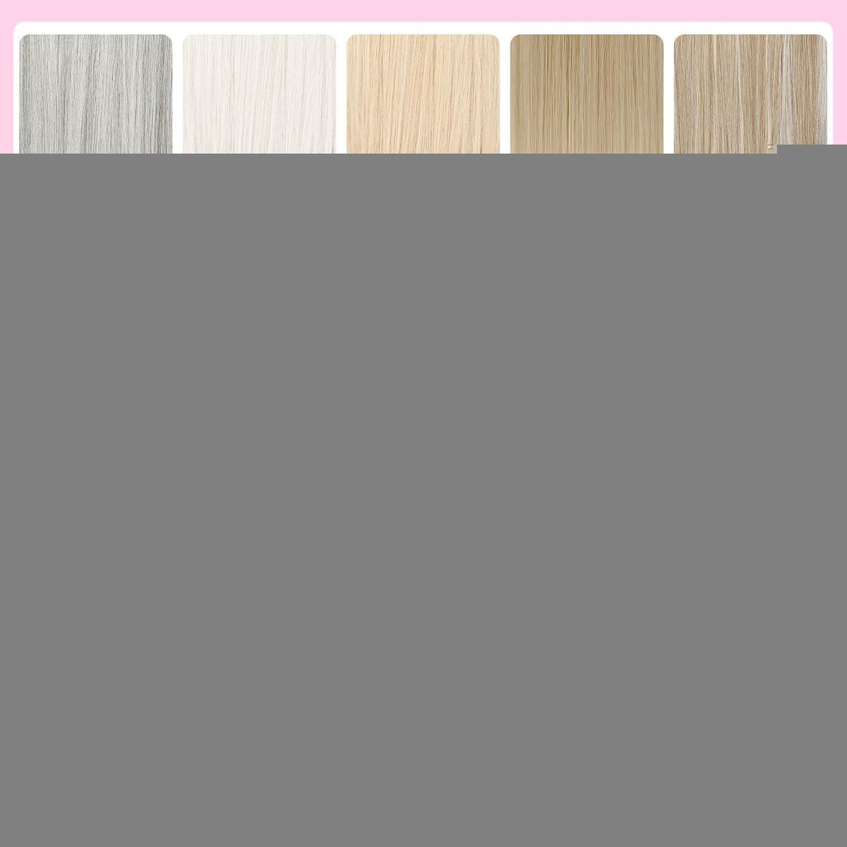 Clip-in Haarverlängerung Platinblond, 40cm, Layer-Cut