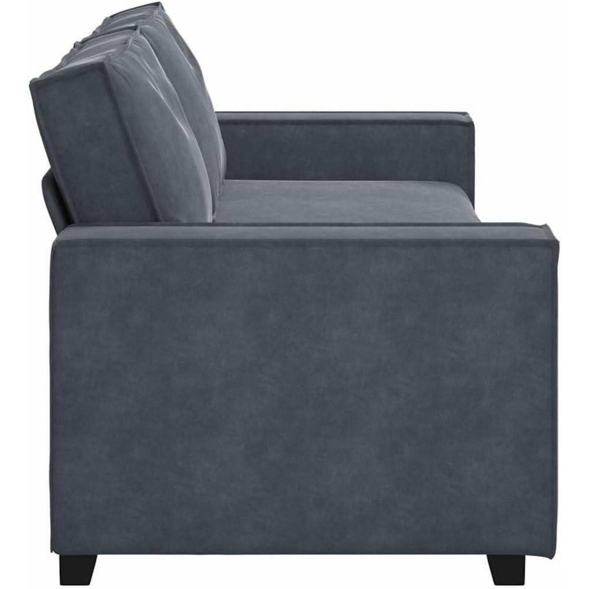 3-Sitzer Sofa Dunkelgrau Samt 180cm – Komfortable Polstercouch