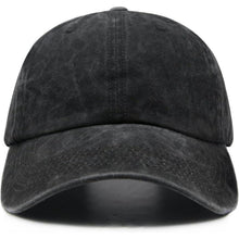 Basecap Übergröße Herren – Verstellbare Baumwollkappe Schwarz 60-65cm
