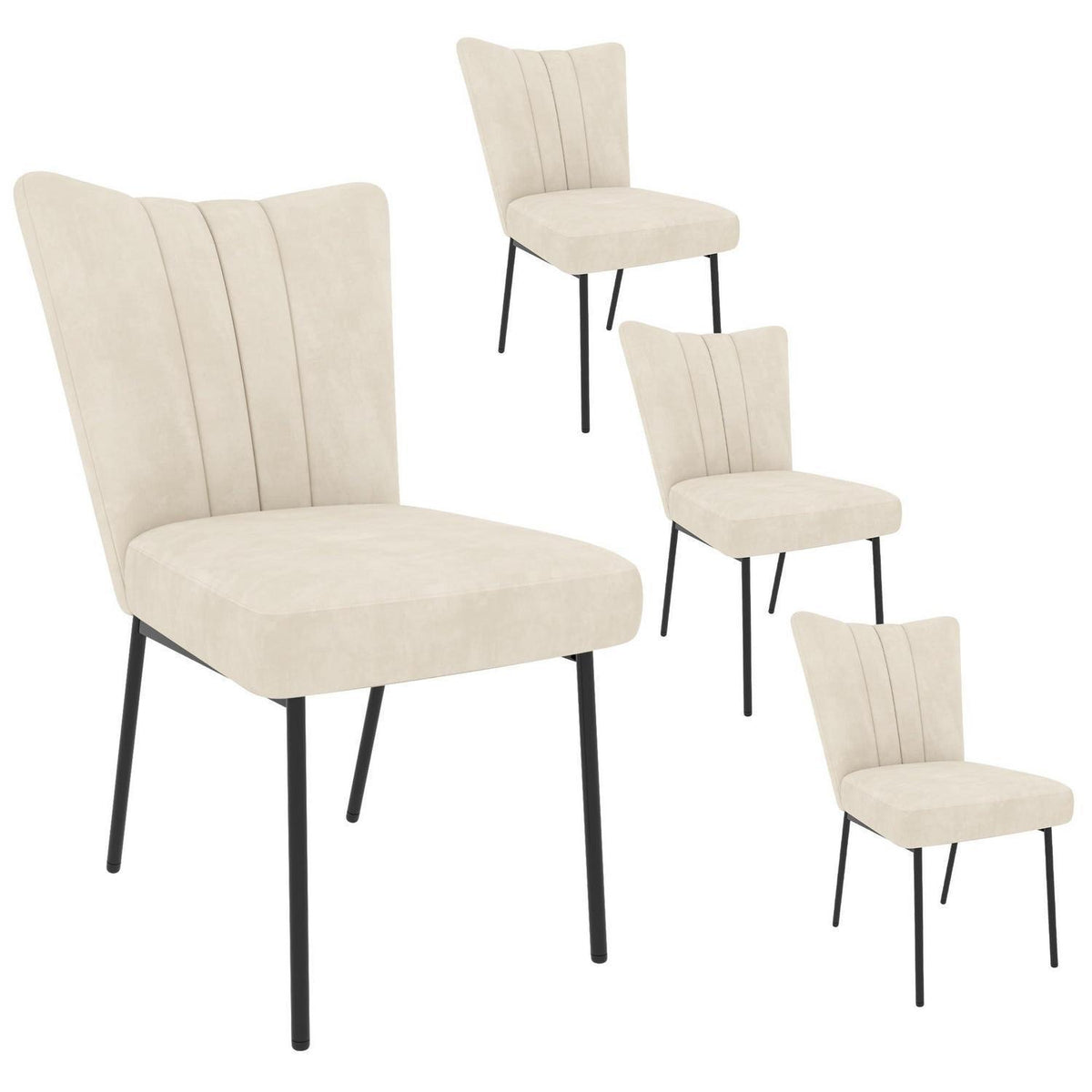 Samt Esszimmerstühle 4er Set – Bequem & Stilvoll